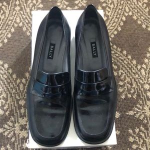 Black loafers